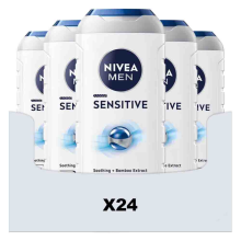 24X NIVEA Men Shampoo & Douchegel 3in1 Sensitive 250 ml