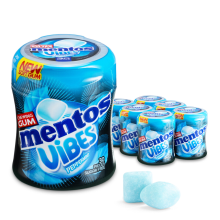 Mentos Kauwgom Vibes Peppermint Suikervrij 6 x 30 stuks