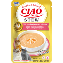 12X Ciao Entrée Stew Chicken & Salmon 40 gr