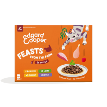 Edgard & Cooper Edgard & Cooper Kat Adult Saus Pouch Farm MP 12x85 gr
