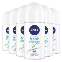 6X NIVEA Deodorant Roller Fresh Energy 50 ml