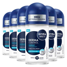 6X NIVEA Deodorant Roller For Men Derma Control Defend 50 ml