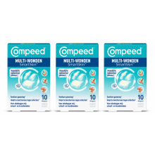 3X Compeed SmartSkin™ Multi wondpleisters Mix 10 stuks