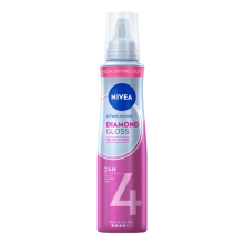 2+2 Gratis: NIVEA Styling Mousse Hold 4 Diamond Gloss Care 150 ml