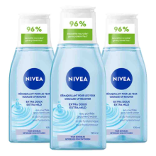 3X NIVEA Oogmake upremover Extra Milde 125 ml