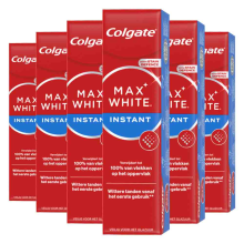 6X Colgate Tandpasta Max White Instant 75 ml