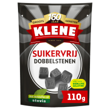 3X Klene Dubbelzout Dobbelstenen Suikervrij 110 gr