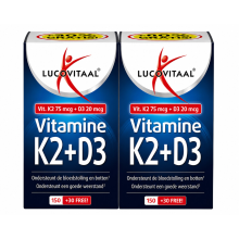 2X Lucovitaal Vitamine K2 + D3 180 capsules