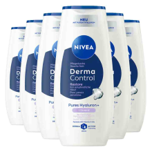 6X NIVEA Douchegel Derma Control 250 ml