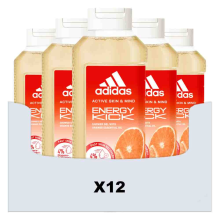 12X Adidas Shower Gel Active Skin & Mind Energy Kick W 400 ml