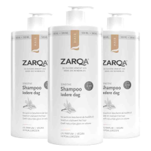 3X Zarqa Sensitive Shampoo Iedere Dag 500 ml