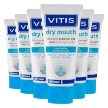 6X Vitis Droge Mond Mondgel 50 ml