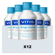 12X Vitis Mondwater Droge Mond 500 ml