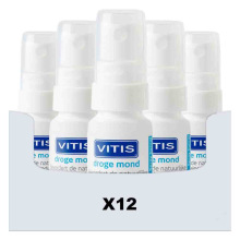 12X Vitis Droge Mond Mondspray 15 ml