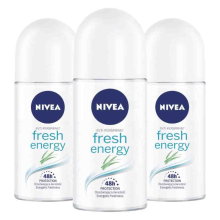 3X NIVEA Deodorant Roller Fresh Energy 50 ml