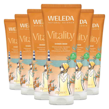 6X WELEDA Duindoorn Douchecrème Vitality 200 ml