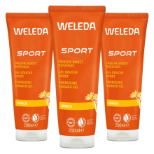 3X WELEDA Sport Douchegel Arnica 200 ml