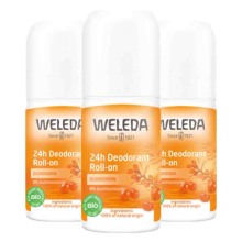 3X WELEDA 24h Roll On Deodorant Duindoorn 50 ml