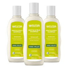 3X WELEDA Pluimgierst Milde Shampoo 190 ml