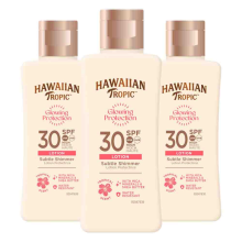 3X Hawaiian Tropic Glowing Protection Lotion SPF 30 75 ml