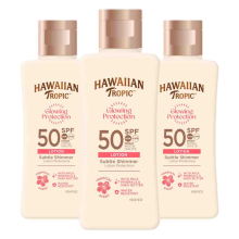 3X Hawaiian Tropic Glowing Protection Lotion SPF 50 75 ml