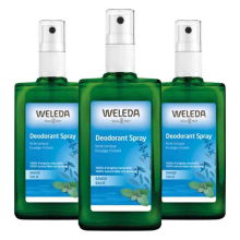 3X WELEDA Deodorant Spray Salie 100 ml