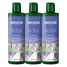 3X WELEDA Lavendel Douchecrème Relax 400 ml