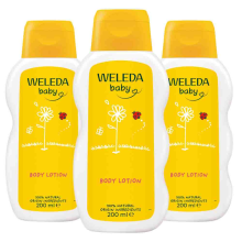 3X WELEDA Baby Calendula Bodylotion 200 ml