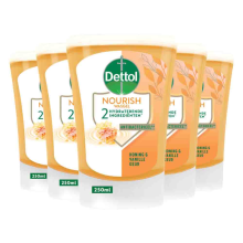5X Dettol No Touch Handzeep Refill Extra Care Honey & Sheabutter 250 ml