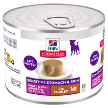 Philips Hill's Science Plan Hondenvoer Nat Adult Sensitive Stomach & Skin Kalkoen 12 x 200 gr