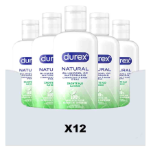 12X Durex Glijmiddel Naturals 250 ml