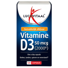 2+3 Gratis: Lucovitaal Vitamine D3 50mcg 2000IE 120 softgels