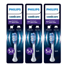 3X Philips Sonicare Opzetborstels G3 Premium Gum Care Wit HX9052/87 2 stuks