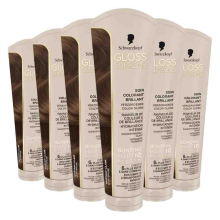 6X Schwarzkopf Gloss Supreme Lichtbruin 150 ml