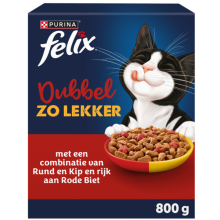 Felix Kattenvoer Droog Dubbel Zo Lekker Adult Rund & Kip 800 gr