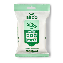 Beco Bamboo Wipes Travel Pack Ongeparfumeerd 20 stuks