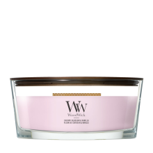 2E halve prijs: WoodWick Cherry Blossom & Vanilla Ellipse Candle Roze