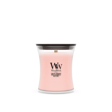 4X WoodWick Coastal Sunberry Medium Candle Roze