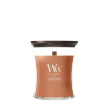 4X WoodWick Pumpkin Praline Medium Candle Oranje