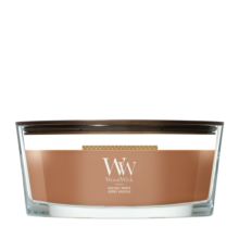 2X WoodWick Radiant Amber Ellipse Candle Bruin