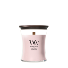 4X WoodWick Rose Blush Medium Candle Roze