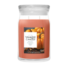 2E halve prijs: Yankee Candle Spiced Pumpkin Large Jar Bruin
