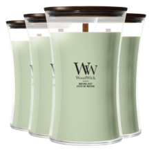4X WoodWick Matcha Zest Large Candle Groen