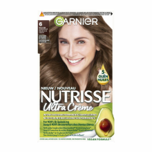 3X Garnier Nutrisse Ultra Crème Permanente Haarkleuring 6.0 Natuurlijk Donkerblond