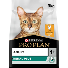 4X Pro Plan Kattenvoer Droog Adult Kat Renal Plus Kip 3 kg