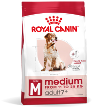 4X Royal Canin Hondenvoer Droog Medium Adult 7+ 4 kg
