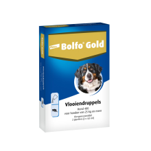 2X Bolfo Gold Anti Vlooiendruppels Hond Vanaf 25 kg 2 pipetten