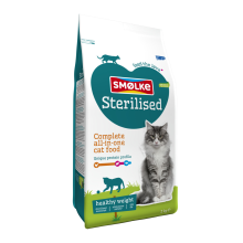 4X Smolke Kattenvoer Sterilised 2 kg