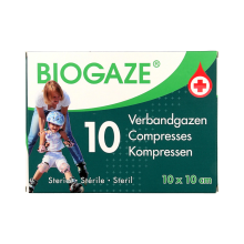Syren 2x Biogaze Kompress 10 x 10 cm 10 stuks