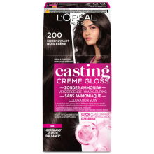 6X L'Oréal Casting Crème Gloss Semi Permanente Haarkleuring 200 Zeer Donkerbruin